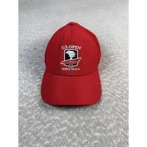 2019 U.S. Open Pebble Beach Hat Cap Strap Back Mens One Size Red Golf The Game